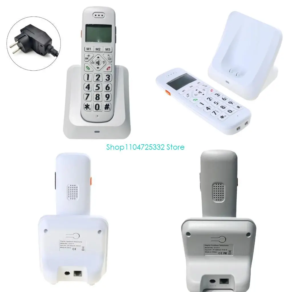 P5EA D1011 Digital Cordless Handheld Phone for Business Offices Home Low Radiation