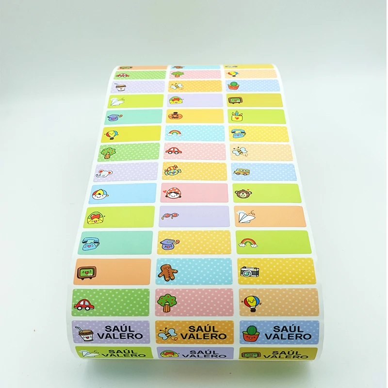 Aangepaste Stickers Voor Kinderen Kawayi Waterdichte Naamlabels Schoolstudenten Briefpapier Gepersonaliseerde Stickers Voor Pakketverzegeling