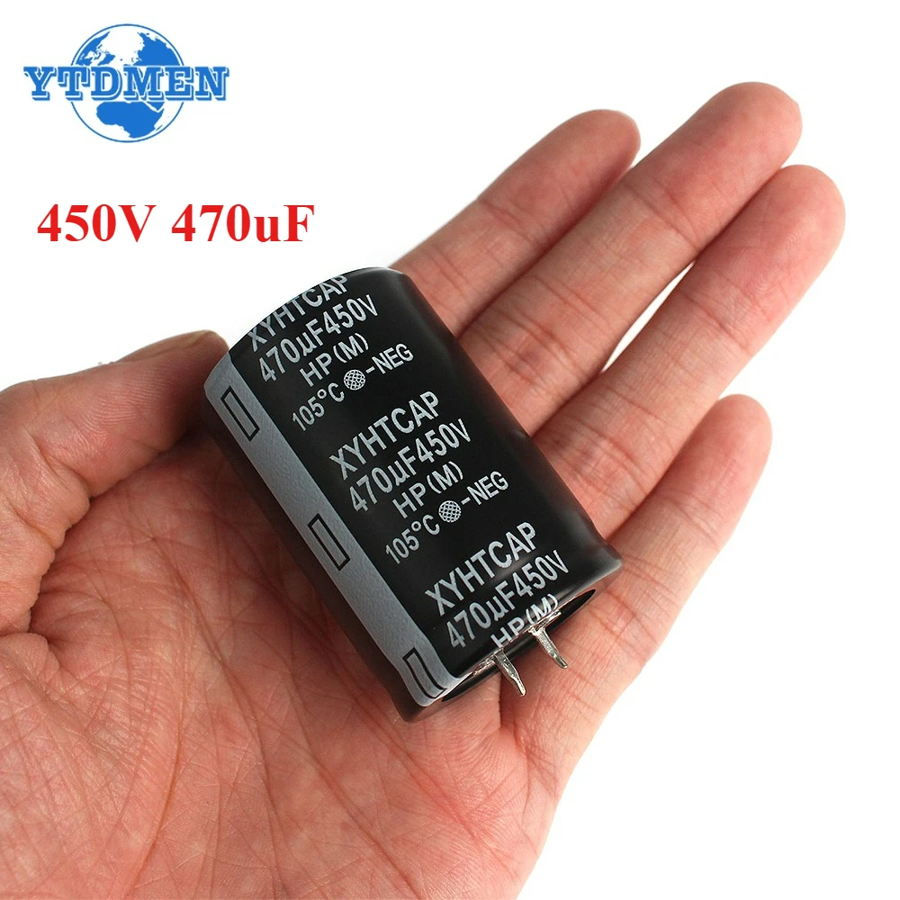 1PCS 450V Capacitor 470uF DIP Aluminum Electrolytic Capacitor 35x50mm 450V470uF Capacitance