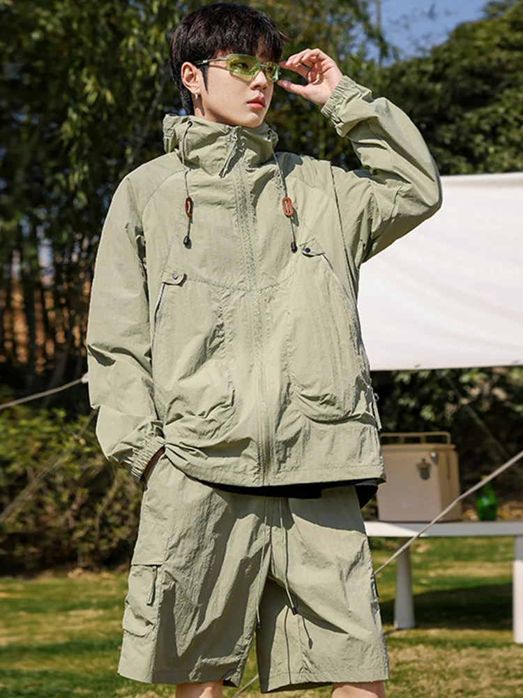 

Summer UPF50+ Anti-UV Men Skin Coats Dry Light&Thin Sunscreen Clothing Sun Proof Casual Jacket Cool Breathable Unisex