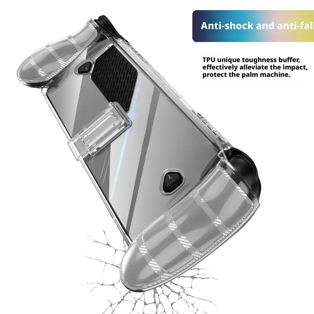 لوحدة التحكم المحمولة ROG Xbox ally X، غطاء حماية متين مضاد للسقوط مع دعم خلفي وغطاء حماية شفاف مضاد للانزلاق