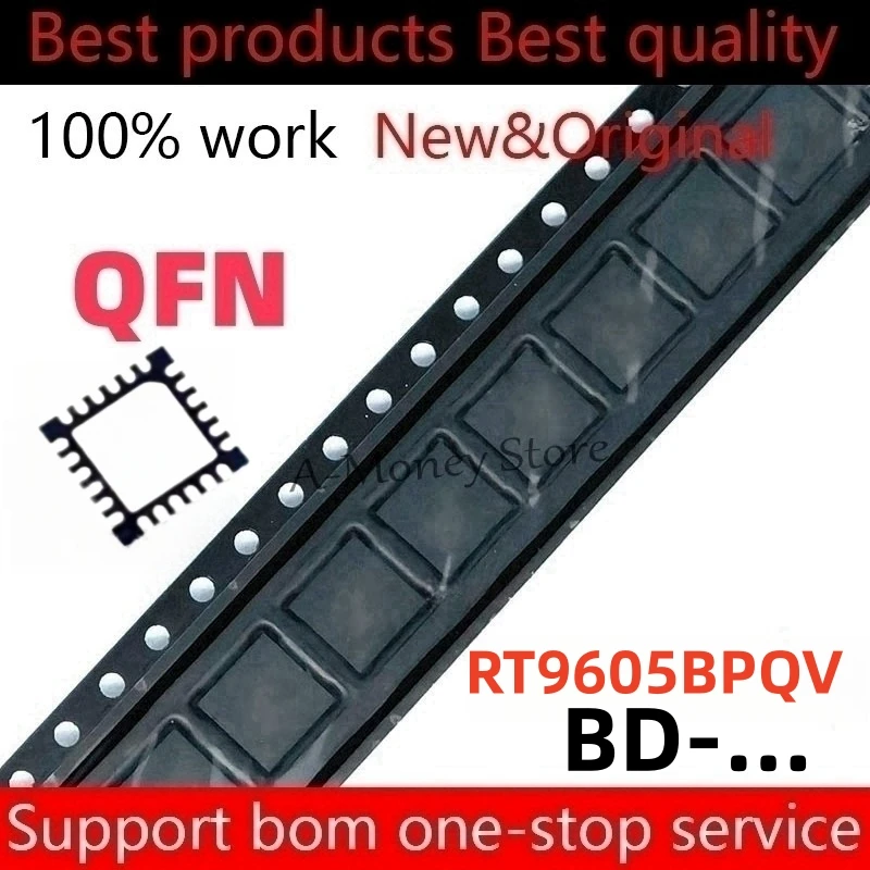 

(5pcs)RT9605B RT9605BPQV (BD-BD BD-9H BD-9E BD-9G BD-...) QFN-24