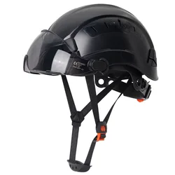 CE Safety Helmet with Goggles Construction Hard Hat ABS ANSI Engineer Advanced Work Cap Head Protection Rescue Helmet Breathable