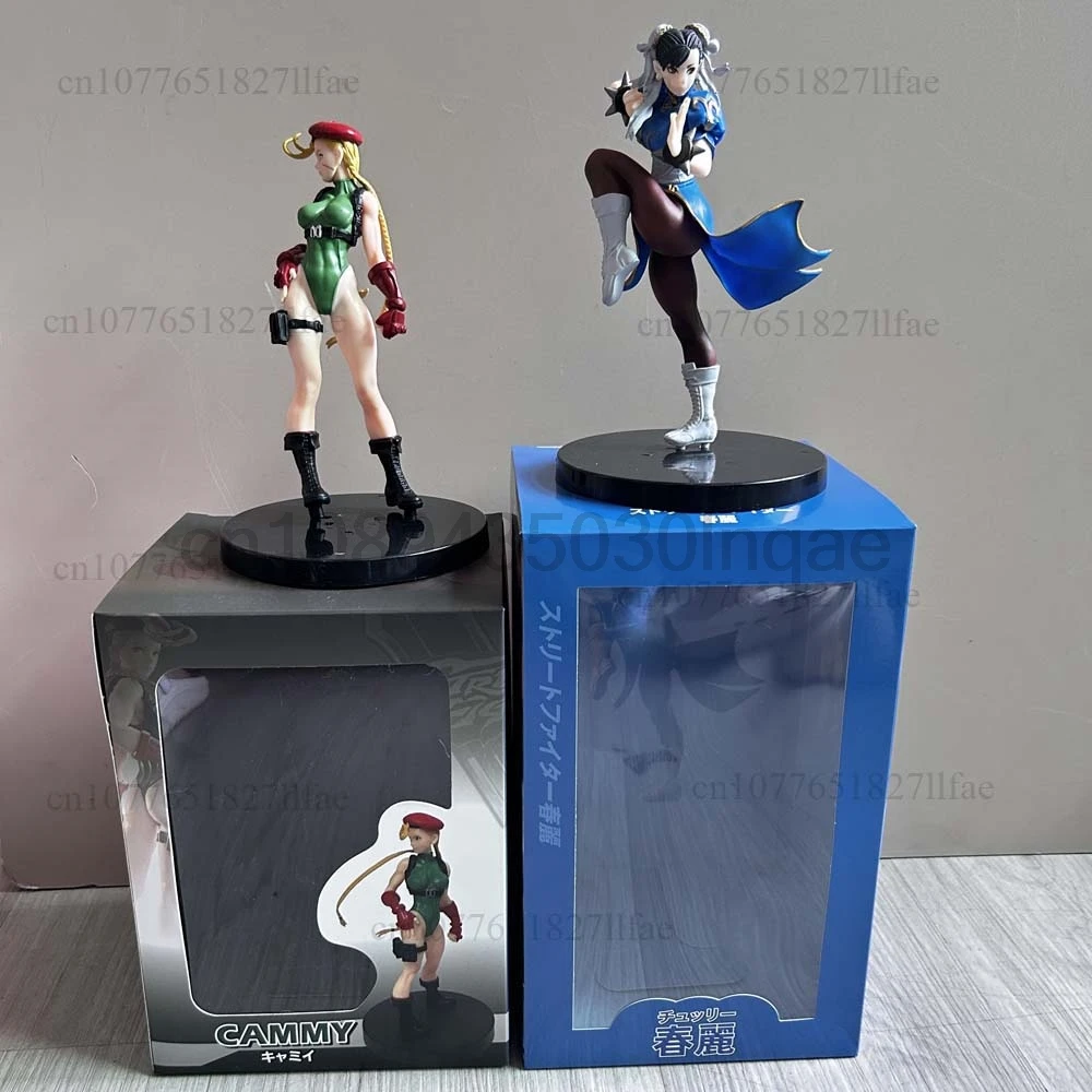 Figura de chica Sexy Street Fighter Cammy Chun Li, figuras de desfile emergente, figura de acción, juguetes de modelos coleccionables, regalo móvil conjunto
