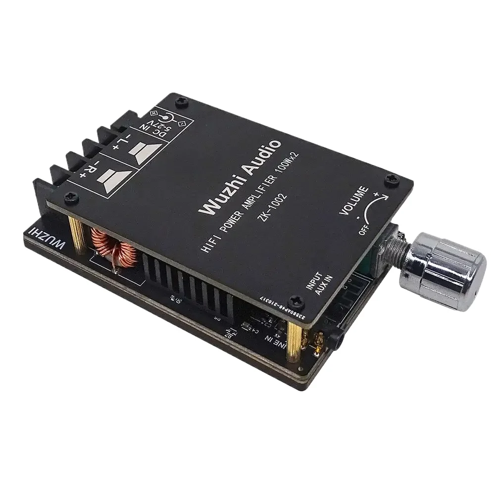 ZK-1002 HIFI 100WX2 TPA3116 Bluetooth 5,0 цифровой усилитель высокой мощности стерео плата AMP Amplificador домашний кинотеатр