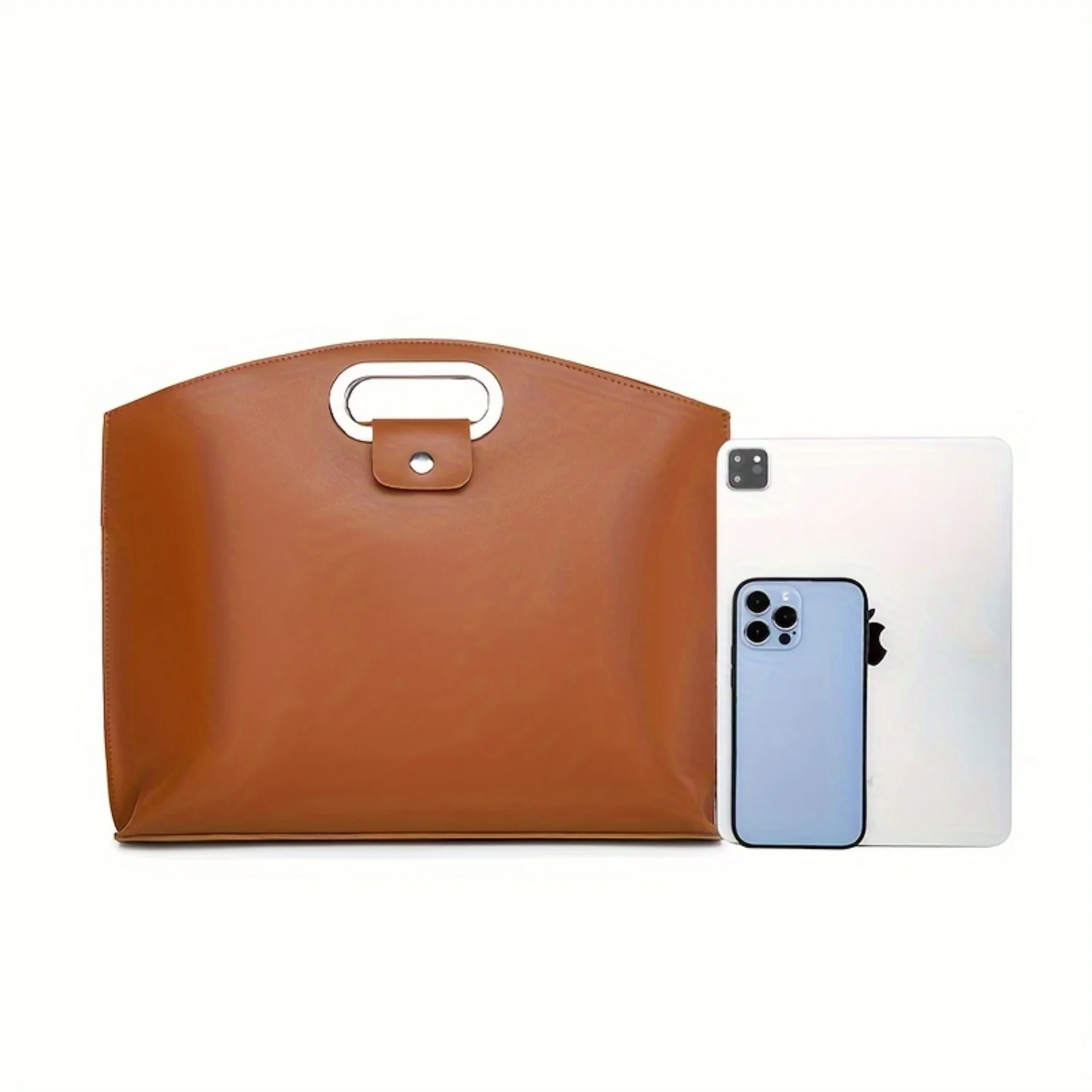 Elegant Style Document Bag - Portable Briefcase for Office & Business