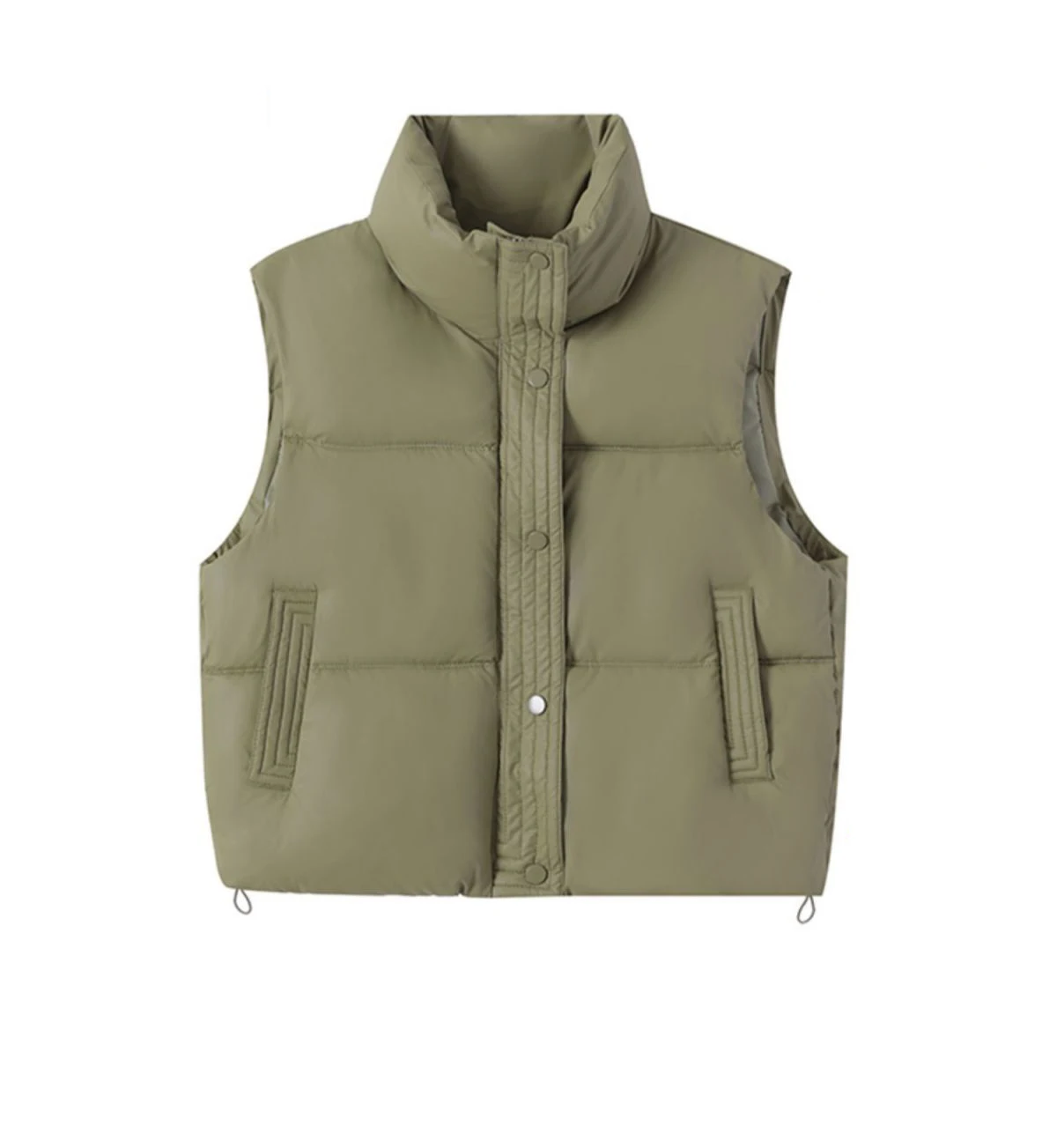 Korean style stand up collar down cotton women's autumn and winter new style, high-end, loose and sleeveless short jacket