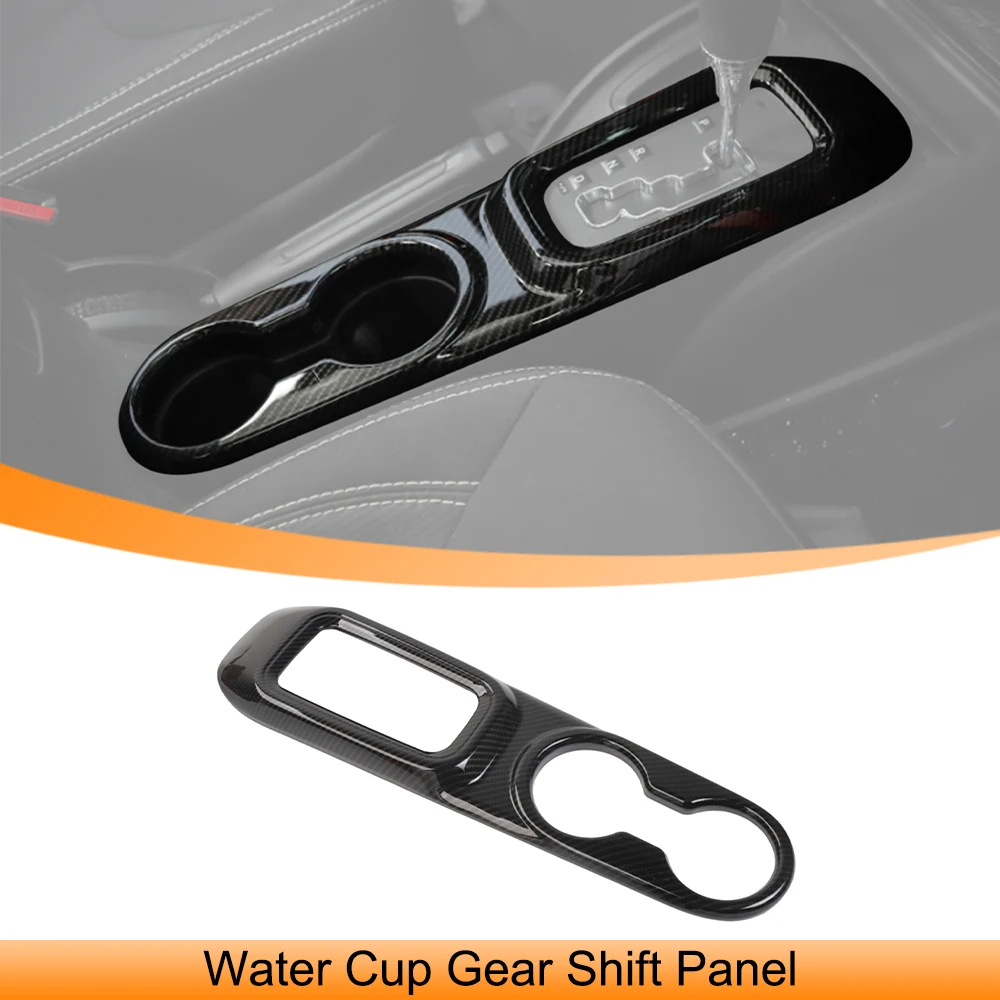 

Car Gear Shift Water Cup Holder Panel Decoration Cover Trim for Jeep Wrangler JK 2011 2012 2013 2014-2017 Interior Accessories