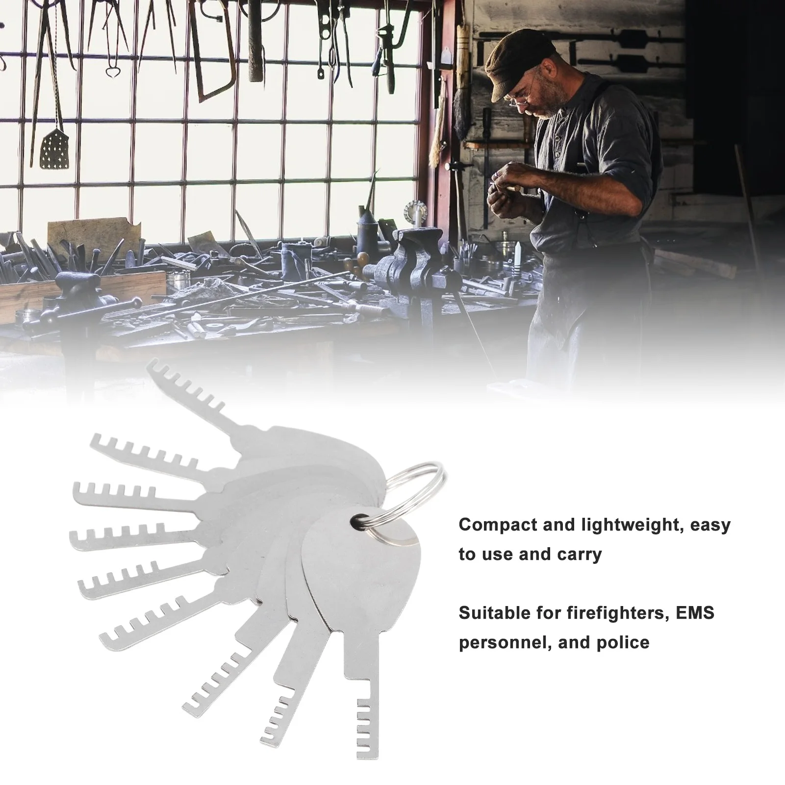 Stainless Steel Comb Picks Portable Design 1 String Manual Comb Teeth Tool Wear Resistance for Emergency Situations