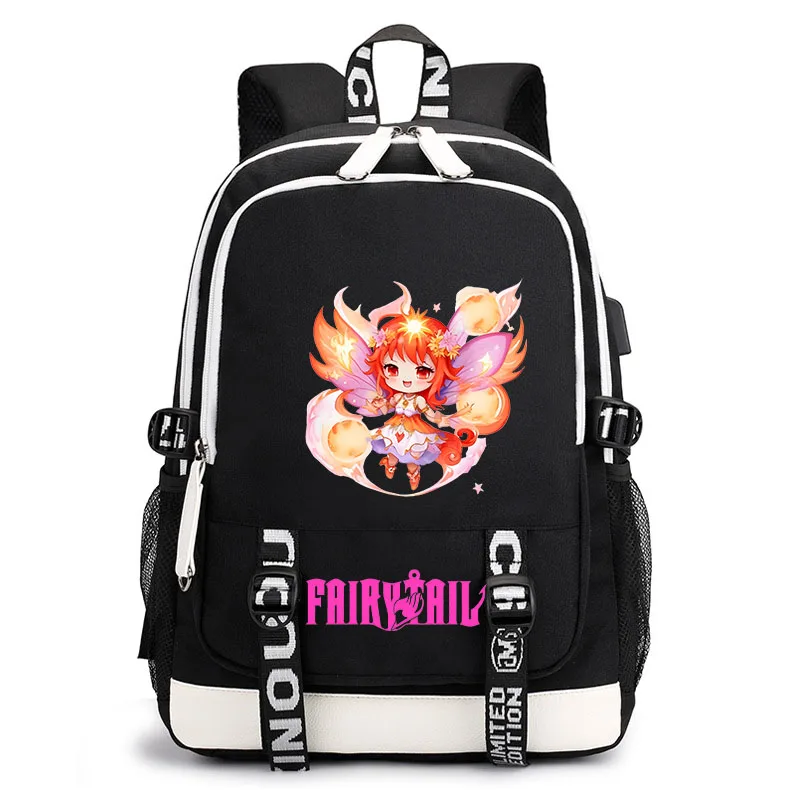 Fairy Tail Children's Backpack Travel Bag Cartoon Printing Bag Boys and Girls Bag Leisure Bag Youth Student School Bag