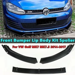 2013-2020 for Volkswagen Golf 7 7.5 GTI GTD R R-Line Front Bumper Blade Splitter Lip Bumper Diffuser Spoiler Guard Maxton Style