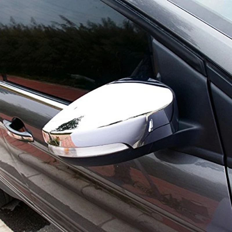 

A51K-Side Mirror Covers Rear View Mirror Exterior Cover For Ford Escape Kuga 2013-2019 Chrome 2Pcs