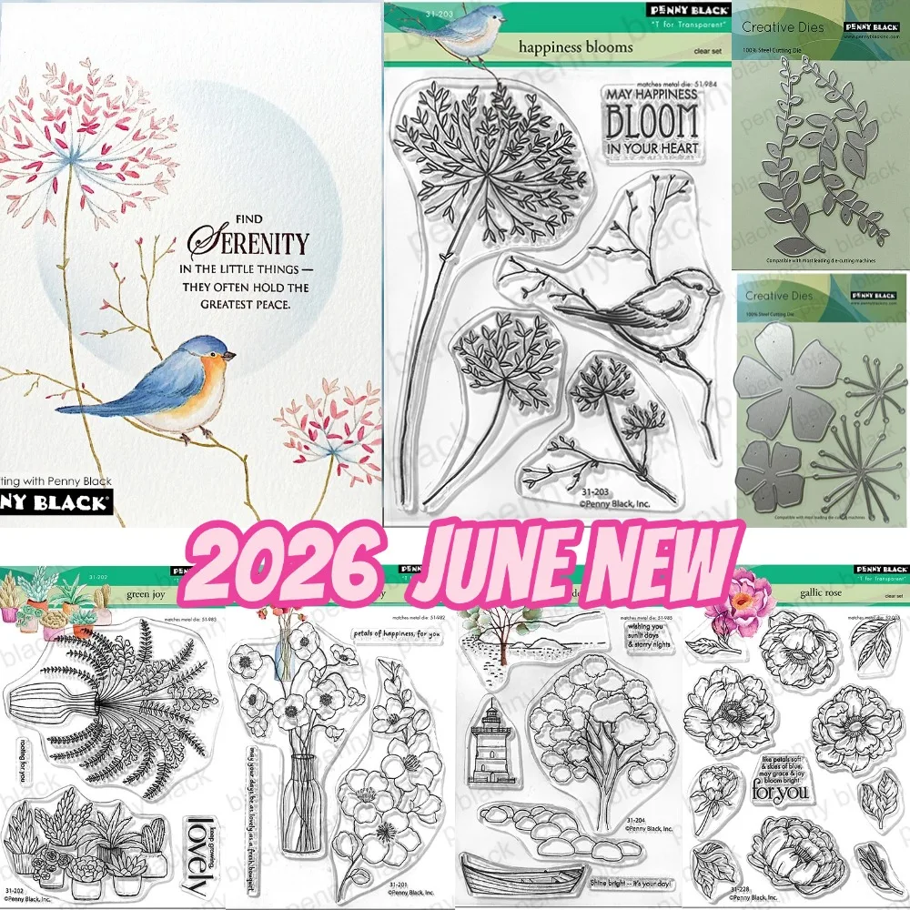 2025 neue Sending Bloom Finest Blütenblätter Stempel Sammelalbum Tagebuch Dekoration Schablone Prägevorlage DIY Grußkarte handgefertigt