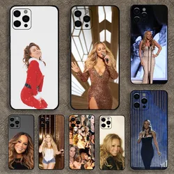 Mariah Carey art photos Phone Case For Apple iPhone 15,14,13,12,11,Pro,X,XS,Max,XR,Plus,Mini Soft Black Cover