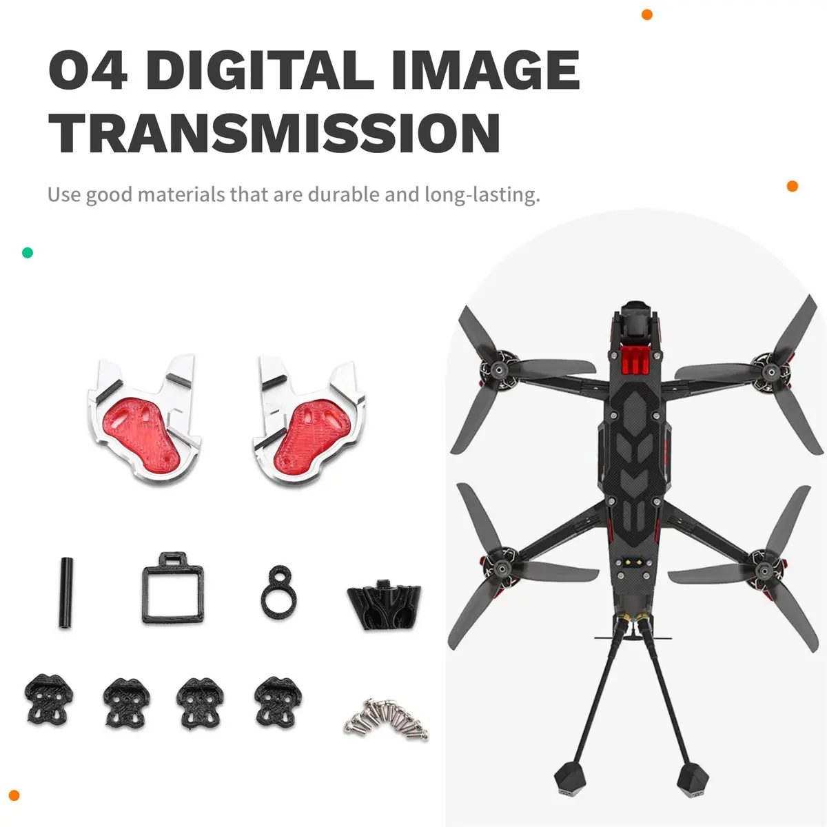 dji-o4-air-unit-50mm-2インチプロペラ-toothpick-fpv-rcレーシングドローン用のfox-2フレームキットを1002-1003モーター用に購入できます。
