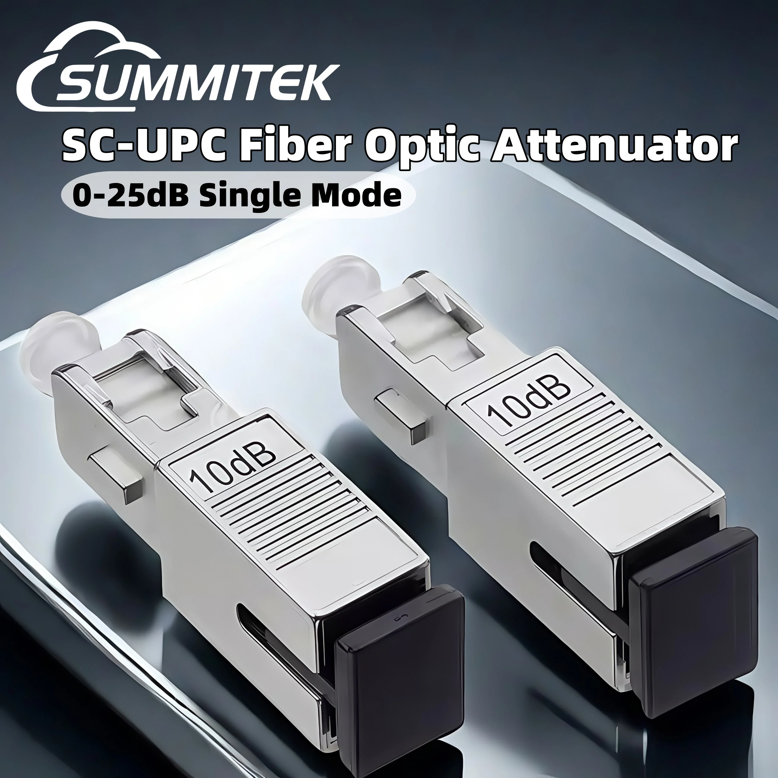 

SUMMITEK SC UPC Fiber Optic Attenuator Female To Male 0-25db Connector Optic Fiber Flange Coupler Wholesale