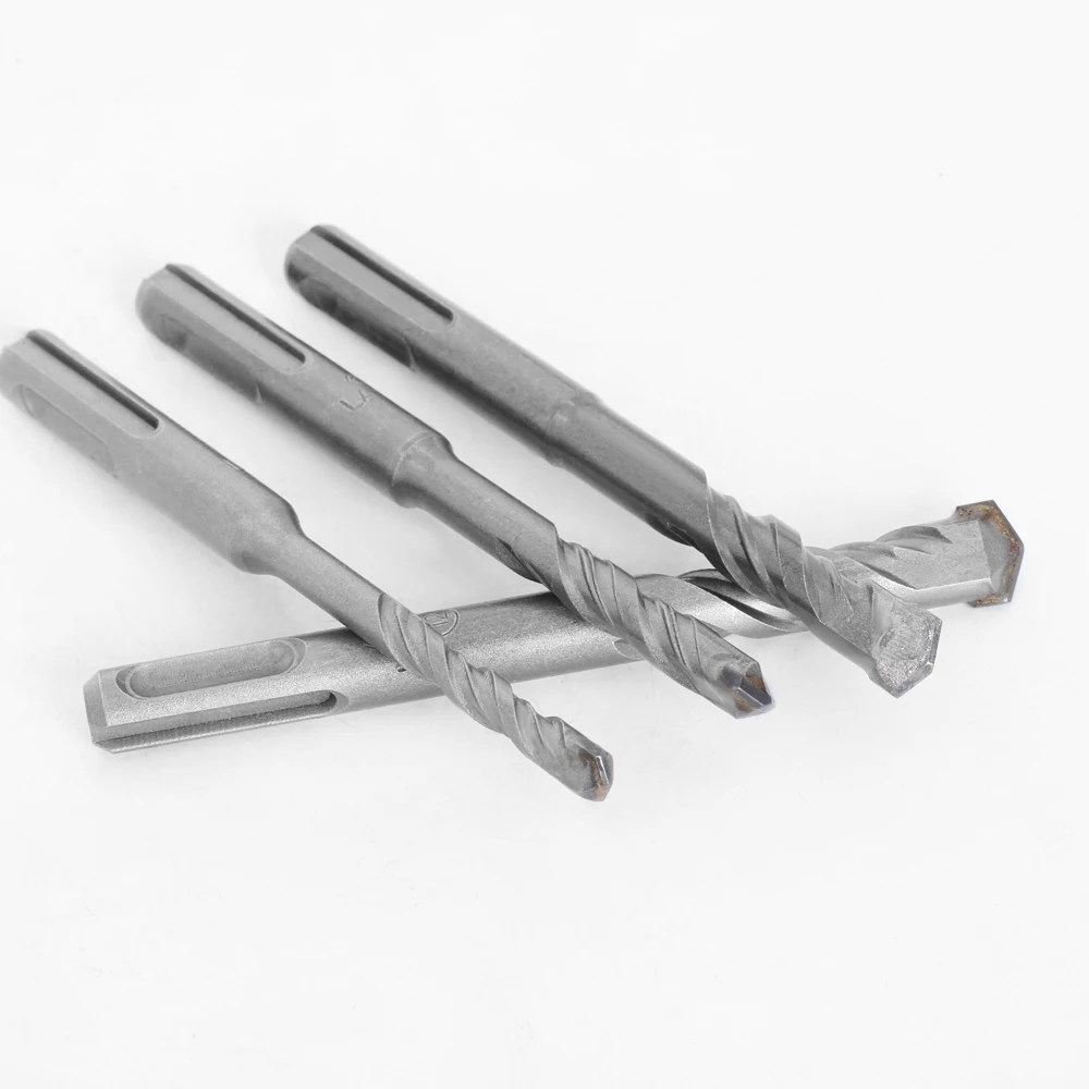 LAVIE 10pc 4 5 5.5 6 6.5mm Electric Hammer SDS Plus Drill Bits Set 110mm Concrete Wall Brick Block Masonry Hole Saw Drilling 014