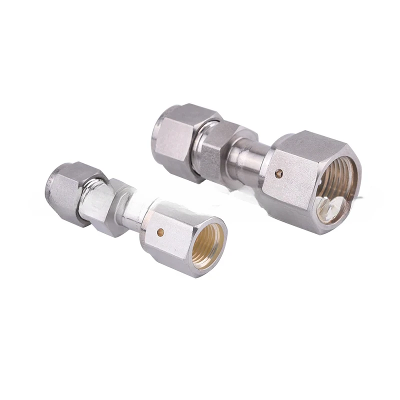 VCR Female To Ferrule End Straight Through Terminal Connector SS-4-WVCR-6-400