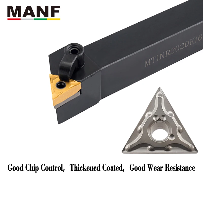 

MANF Cermet Insert Carbide TNMG16 TNMG 160404 TNMG 160408 TNMG332 Good Finish Turning Insert Holder Titanium Alloy MTJNR