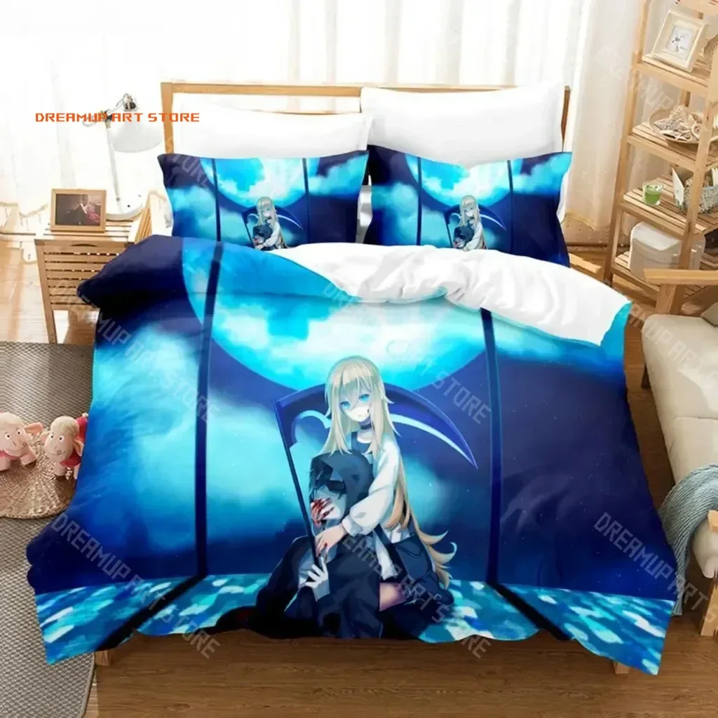 2026 Anime Angels Of Death Bedding Sets 3D Printed Duvet Cover Twin Single Double Queen King Size Cartoon Kids Duvet Cover Sets
