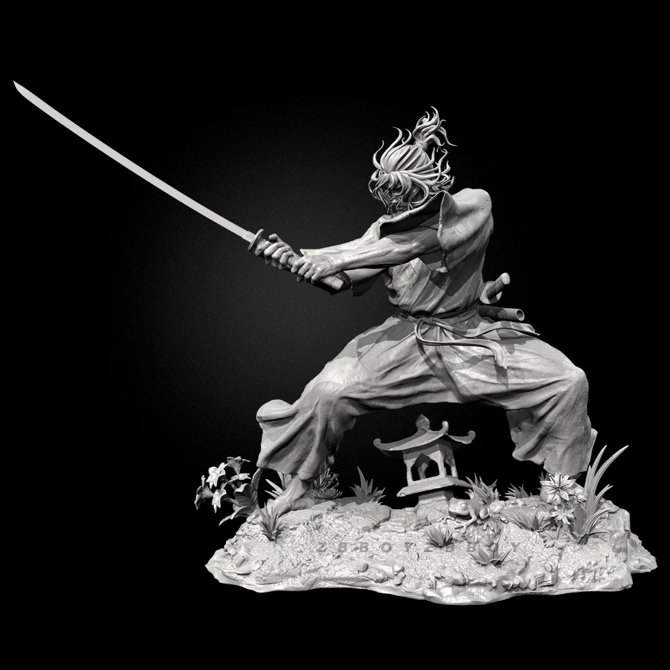

The height of man 50mm 75mm 90mm Resin Soldier model colorless and self-assembled TD-7409/3D