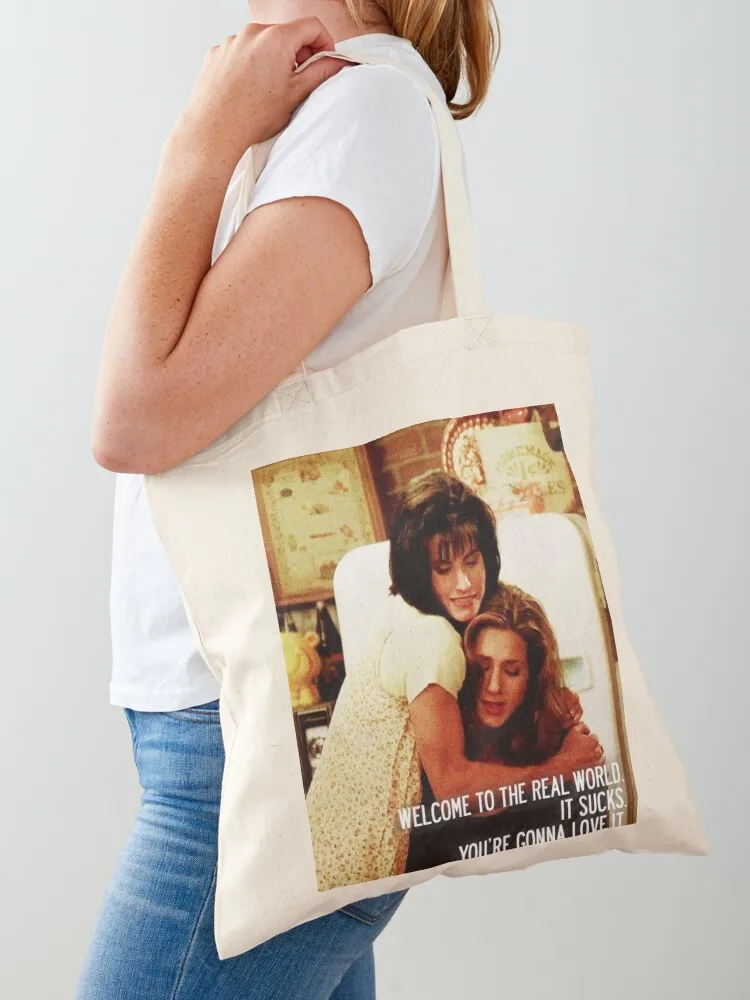 Welcome to the real world. It sucks. You're gonna love it. Tote Bag bags woman 2025 Handbags women Canvas Tote Bag