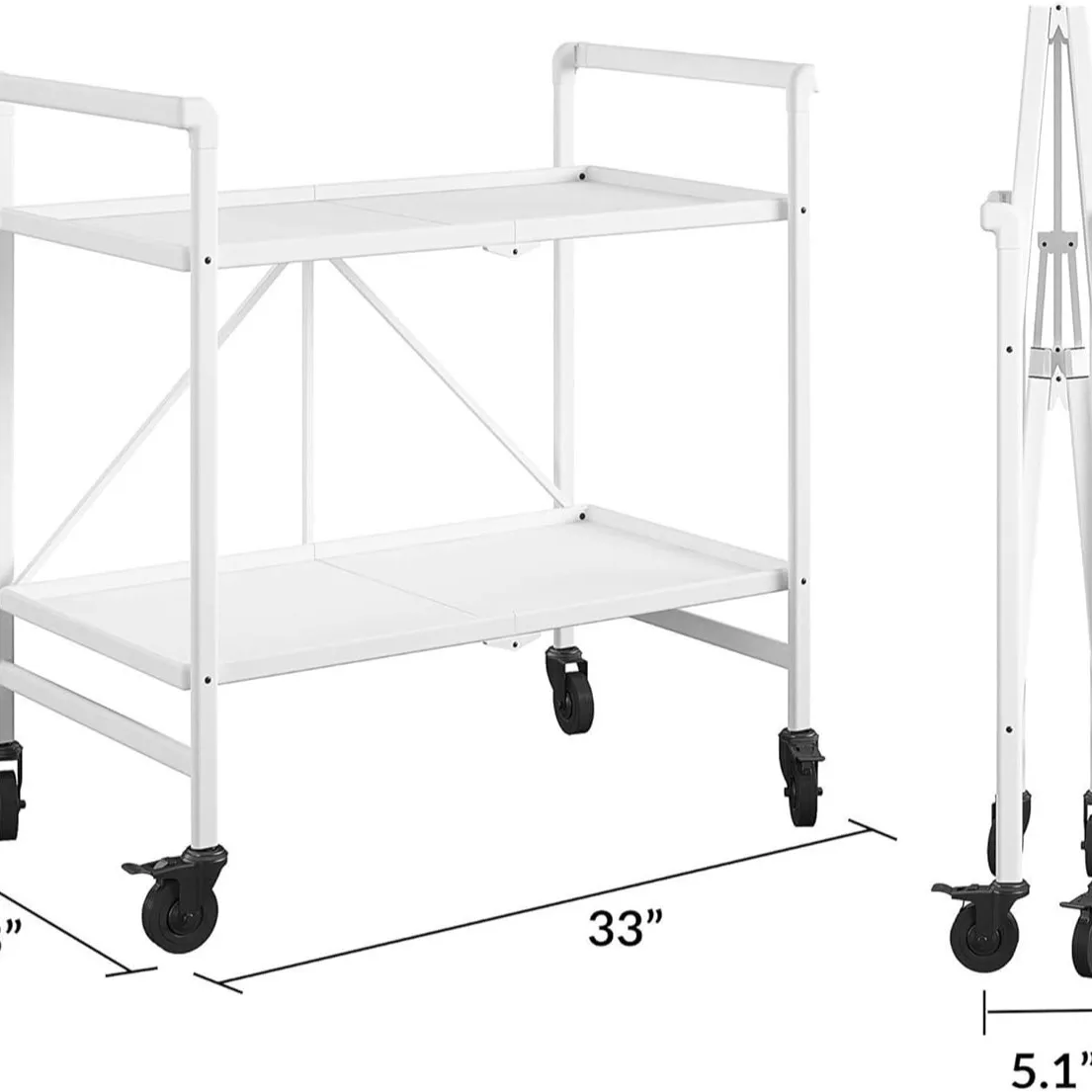 Folding mobile multi-layer shelves, rotating shelves, kitchen storage racks, floor-to-ceiling bedroom, living room storage racks