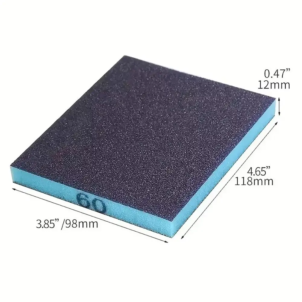 5Pcs 60-320 Grits Sanding Sponge Blocks Double-Sided Soft Foam Wet Dry Sanding Blocks Reusable Washable Polishing Sanding Sponge view 6