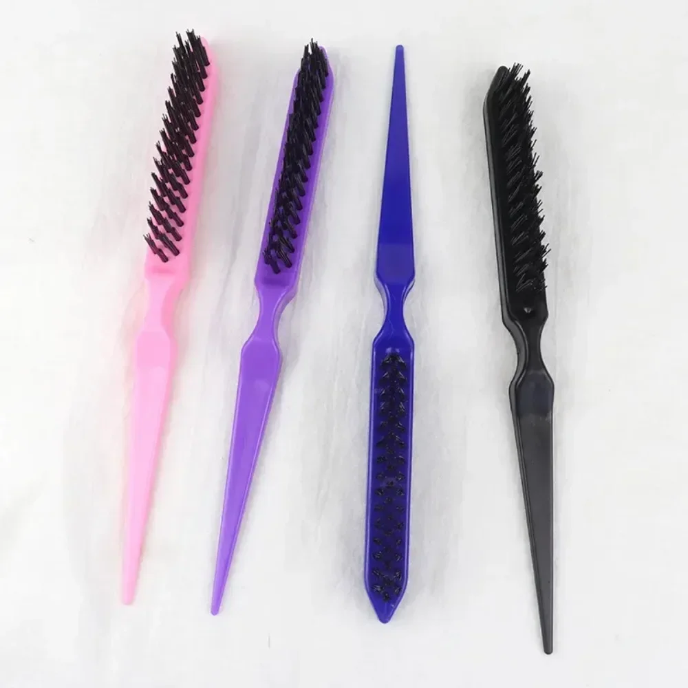 1Pc Professional Hair Brushes Teasing Back Comb Boar Bristle Brush Rat Tail Hair Combs Barber Salon Hairdressing Styling Tools