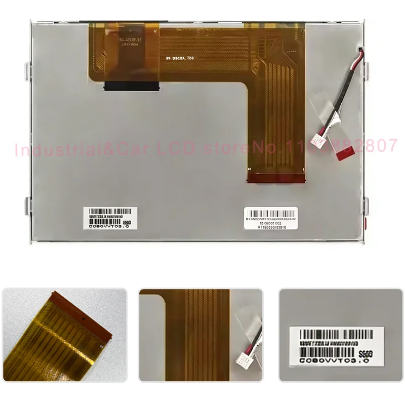 

ЖК-дисплей C080VVT03.0 C080VVT03 для GPS-навигатора автомобиля VW Golf, ЖК-панель C080VVT03.2