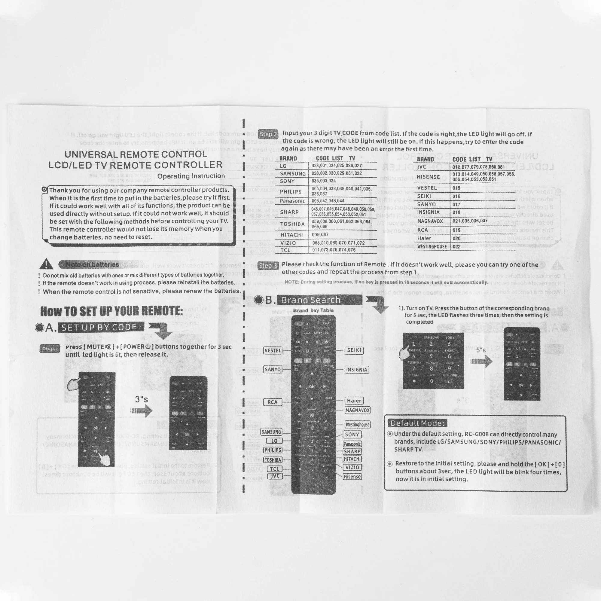 جهاز تحكم عن بعد بديل RC-G008 عالمي للتلفزيون الذكي وسامسونج وسوني هايسنس TCL شارب فيليبس JVC وستنجهاوس مع إضاءة خلفية