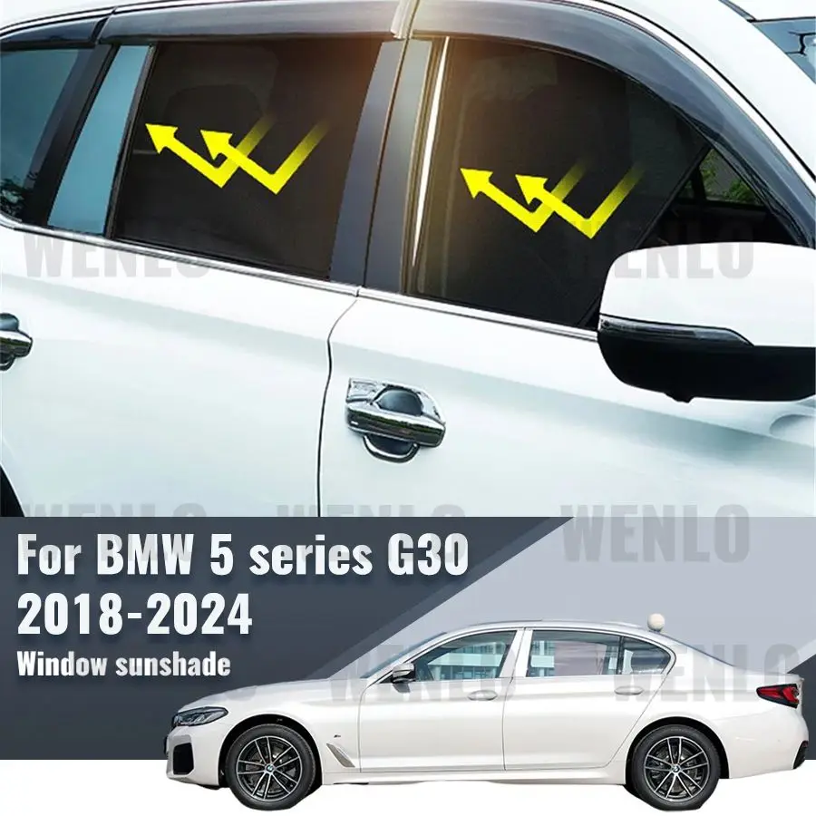 For BMW 5 series G30 Sedan 2017-2023 Car Sunshade Shield Front Windshield Frame Curtain Rear Side Window Sun Shade