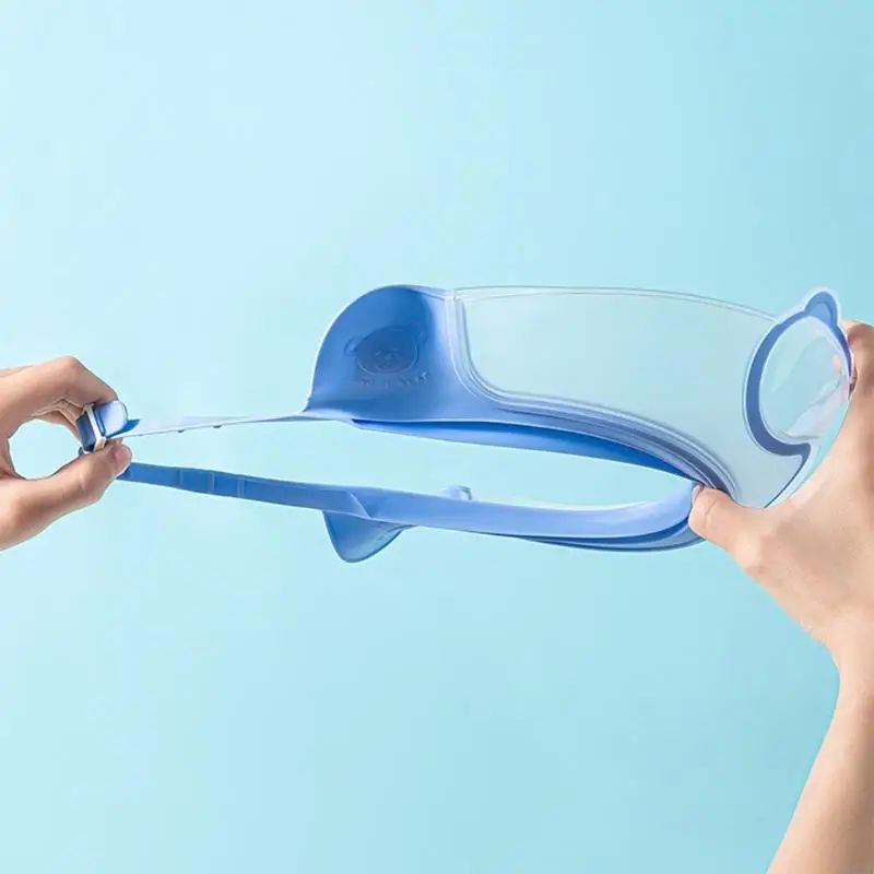 

Шапка для защиты душа для младенцев для защиты шампуня, регулируемая защитная шляпа мультфильм Дети купание шляпа