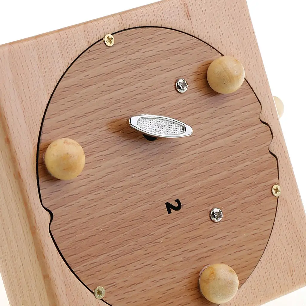 Luxury Wood Mechanical Music Box European Castle Ferris Wheel Home Decoration Wind-up Toy Box for Christmas Birthday Gifts