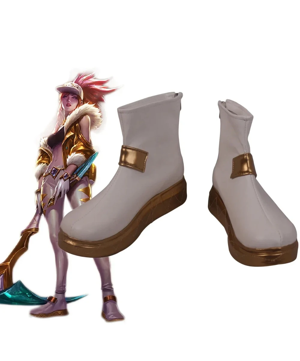 LOL KDA Akali Prestige Pelle Stivali Cosplay Scarpe in pelle Calzature per costumi di Halloween su misura