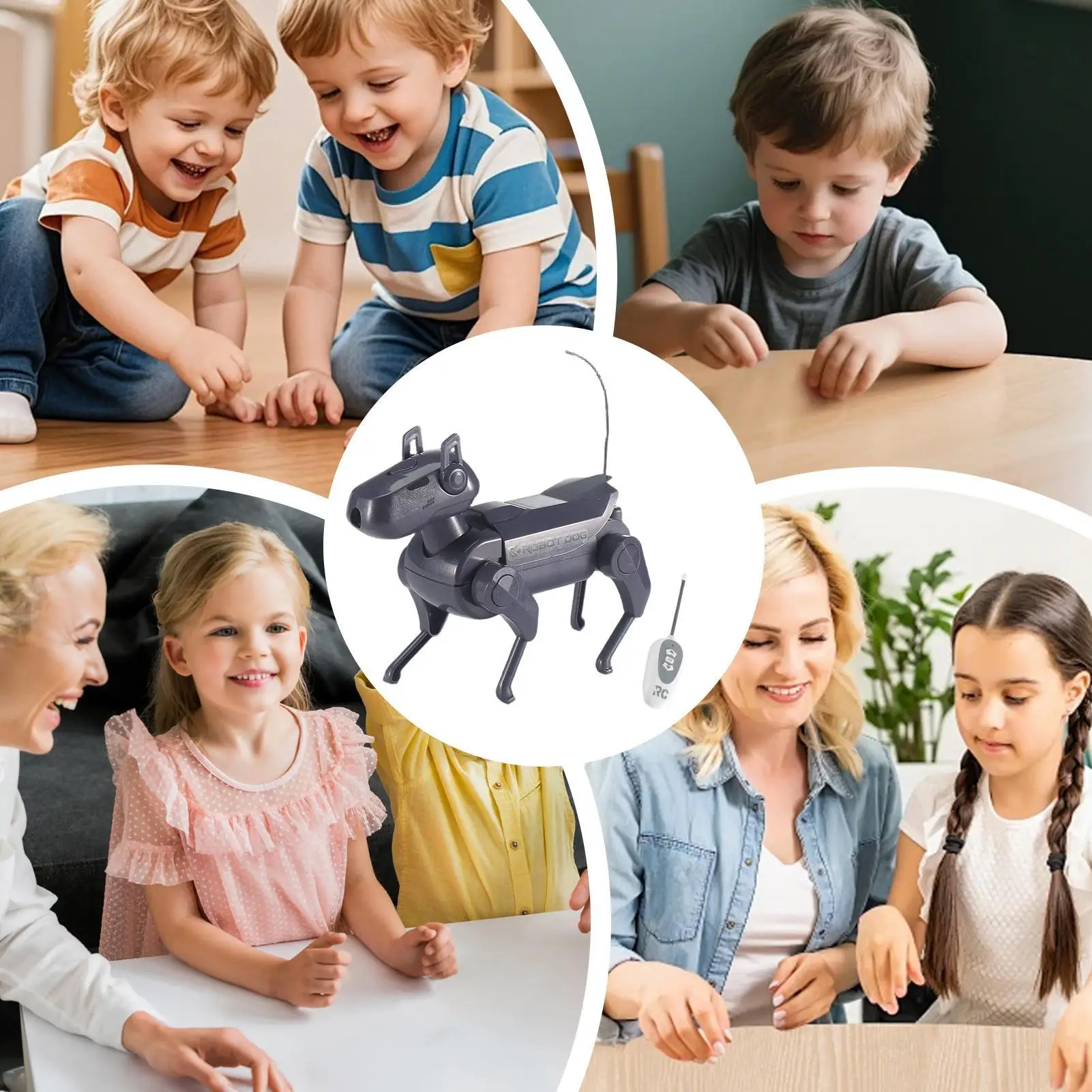 لعبة كلب روبوت للتحكم عن بعد، كلب روبوت ذكي يمكن رش الماء والرقص والمشي، كلب صغير يمكنك صنعه بنفسك، تصميم مستقبلي #6