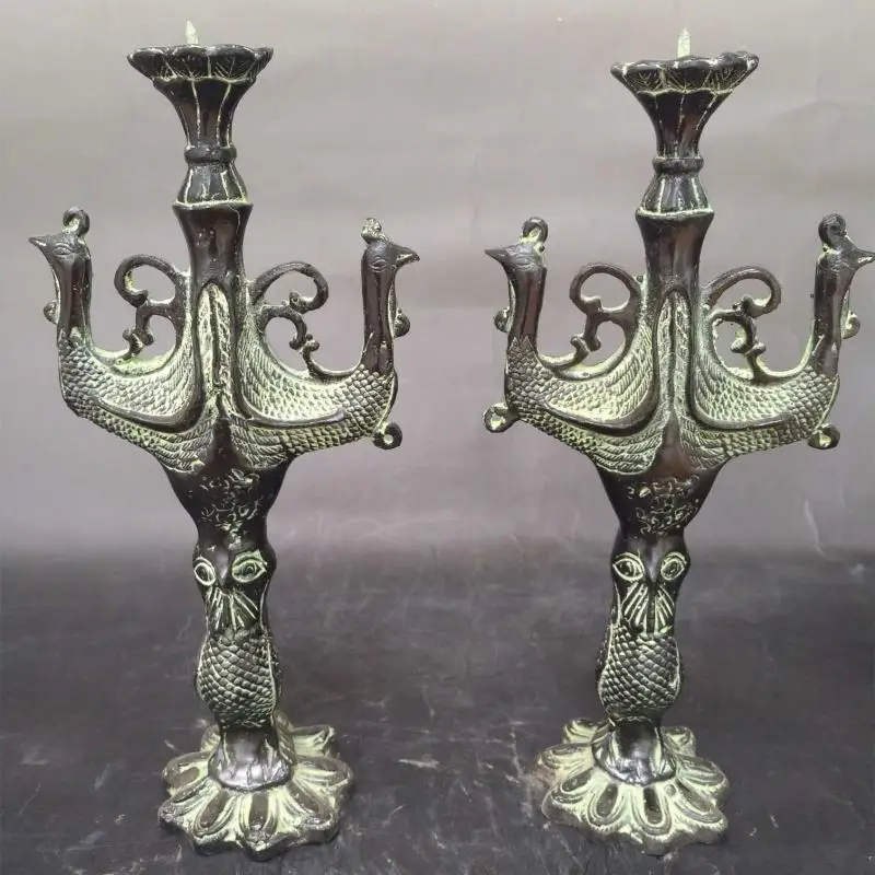 

Bronze Metal Modelled After An Antique Candlestick Decoration Candle Stand Light Holder for Home Decor