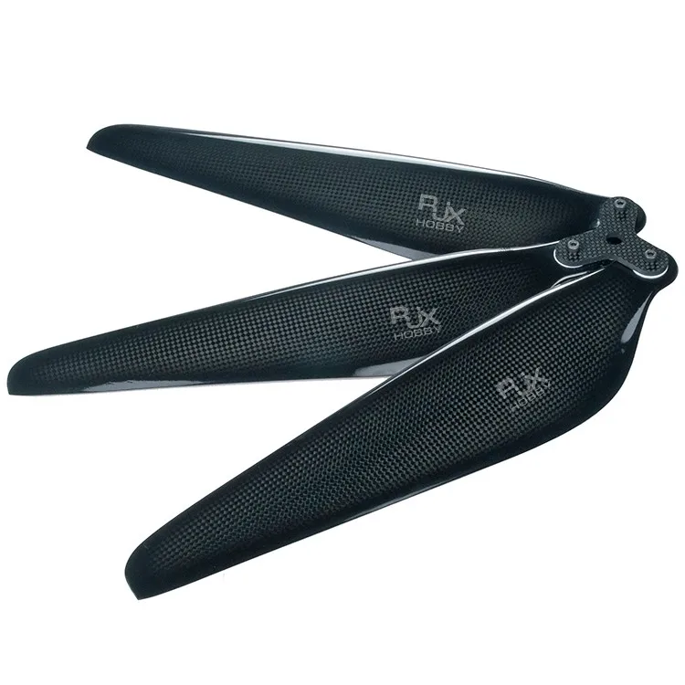 RJX Carbon Fiber Folding Propeller 3 BLADE 28 X 9.2inches CW CCW A Pair For Drone UAV