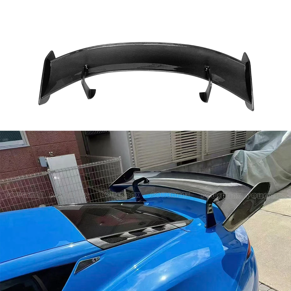 GT Style Dry Carbon Fiber  Rear Wing Spoiler Exterior Trim for 2021+ Lotus Emira Fit Model Rear Trunk Wing