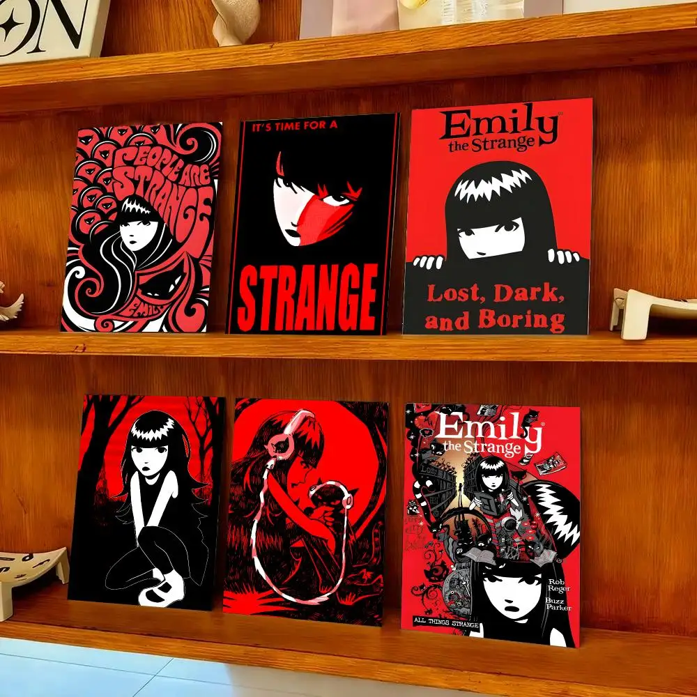 Emily The Strange Poster HD Self-adhesive Waterproof Paper Sticker Suitable For Living Rooms Bedrooms Home Decor