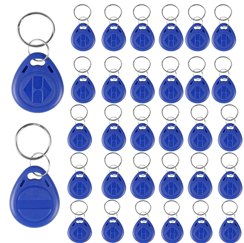 T5577 125KHZ ID Key Card Access Control Key Tags Rewritable 125KHz RFID Tag Proximity ID Token Keyfob Rewritable Keyfob
