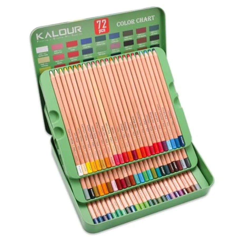 

Набор цветных карандашей Pro Pastel Chalk, 72 цвета, угольные карандаши для рисования, скетчинга, раскрашивания, шейдинга, художественные принадлежности