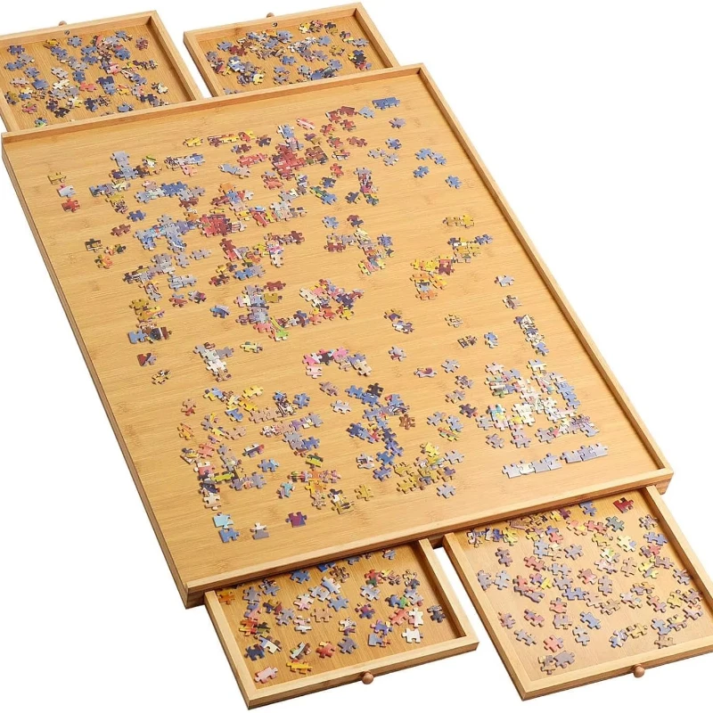 

Personalized Folk Art Wooden Puzzle Can Be Customized 500/1000/1500 Pieces Gift Puzzle Board Wooden Puzzle Table