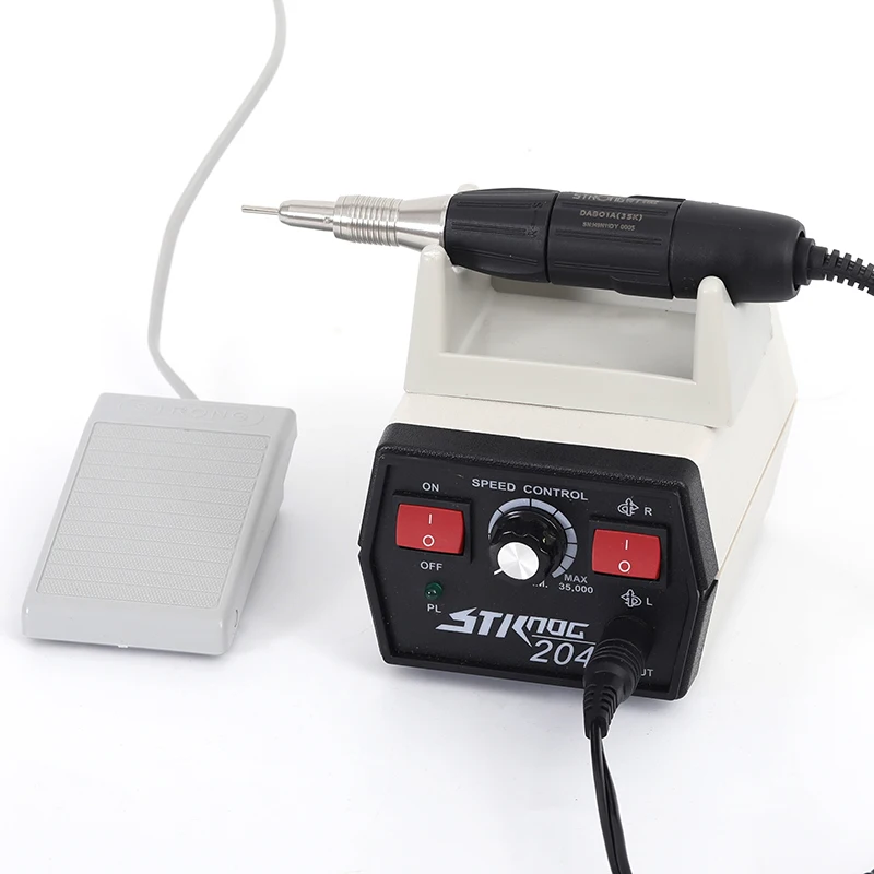 35000rpm nail equipment professional suit electric drill for jewelry gel polishing and nail polish removal 204+102L