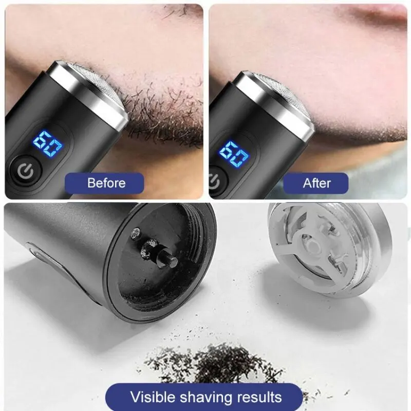 Multifunctional Shaver Smart Electric Shaver LCD Digital Display  Floating Razor Multi-function USB Rechargeable Washing Shaver