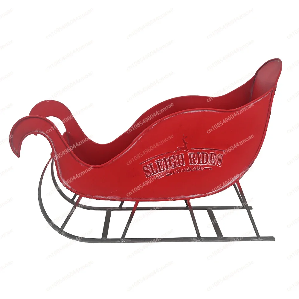 

Christmas Decoration Wrought Iron christmas Sleigh CHristmas Scene Arrangement Interior Decoration ChristmaS Atmosphere Props