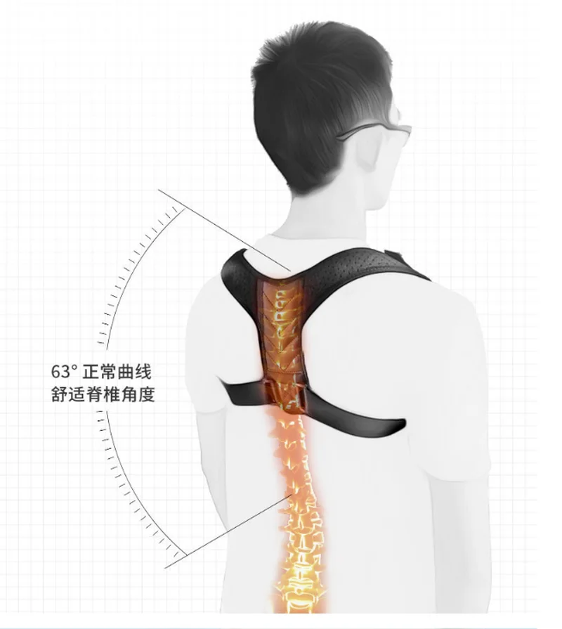 Hot Sale Posture Corrector Medical Adjustable Clavicle Men Women Upper Back Brace Shoulder Lumbar Support Belt Corset Posture