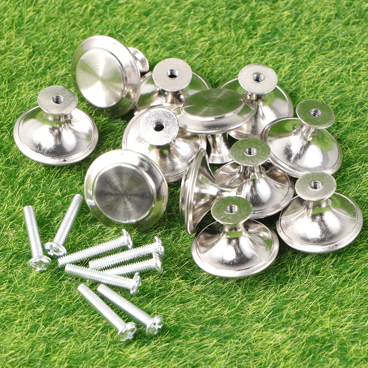 

20Pcs Stainless Steel Durable Round Drawer Handles Cabinet Pulls Kitchen Cupboard Knobs Large Size Easy Install Screws Included