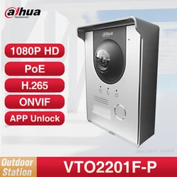 Dahua 1080p hd VTO2201F-P video anruf intercom digitale tür kamera smart home poe türklingel wohn zugangs kontrolle app entsperren