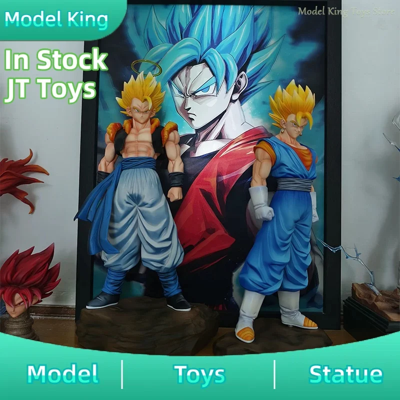 

In Stock 30cm JT Toys Dragon Ball Anime Figures Gogeta Vegetto Figures PVC Statue collection Model Room decoration Toy Gifts